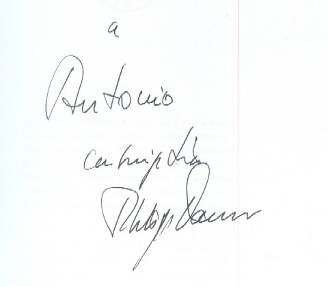 Autografo di Philippe Daverio