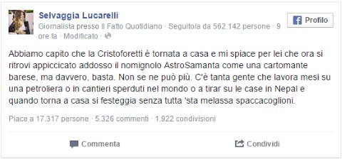 facebook-selvaggia-lucarelli-cristoforetti (33K)