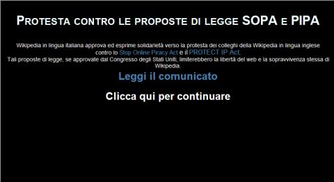 Wikipedia goes on strike